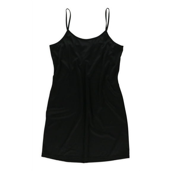 Robbie Bee Womens Solid Cover Up Dress, Black, 6