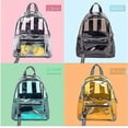 thumbnail image 4 of Mochila transparente impermeable Mochila escolar transparente Bolsas de viaje Mochila de plástico Mochila para niños-verde, 4 of 4