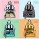 thumbnail image 4 of Mochila transparente impermeable Mochila escolar transparente Bolsas de viaje Mochila de plástico Mochila para niños-verde, 4 of 4