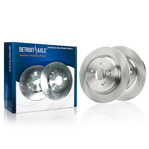 Detroit Axle - Rear Brake Rotors for Acura 2015-2020 TLX, Disc Brake Rotors 2016 2017 2018 2019 Replacement : 12.20" inch Rotors