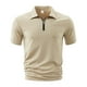 thumbnail image 4 of pstuiky camisetas para hombre, Blusa de manga corta con cuello vuelto y bolsillos con cremallera de color liso a la moda para hombre camisas casuales para hombre l, 4 of 8