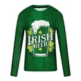 thumbnail image 4 of Amzcrzy Sudadera Para Hombre, Moda Para Hombre, Estampado, Cuello Redondo, Camiseta Casual, Manga Larga, Camiseta Verde, S, 4 of 5