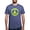 Heather Blue, variant on - Ukraine Flag Ukrainian Pride Peace Symbol T Shirt - Mens Tri-blend T-Shirt