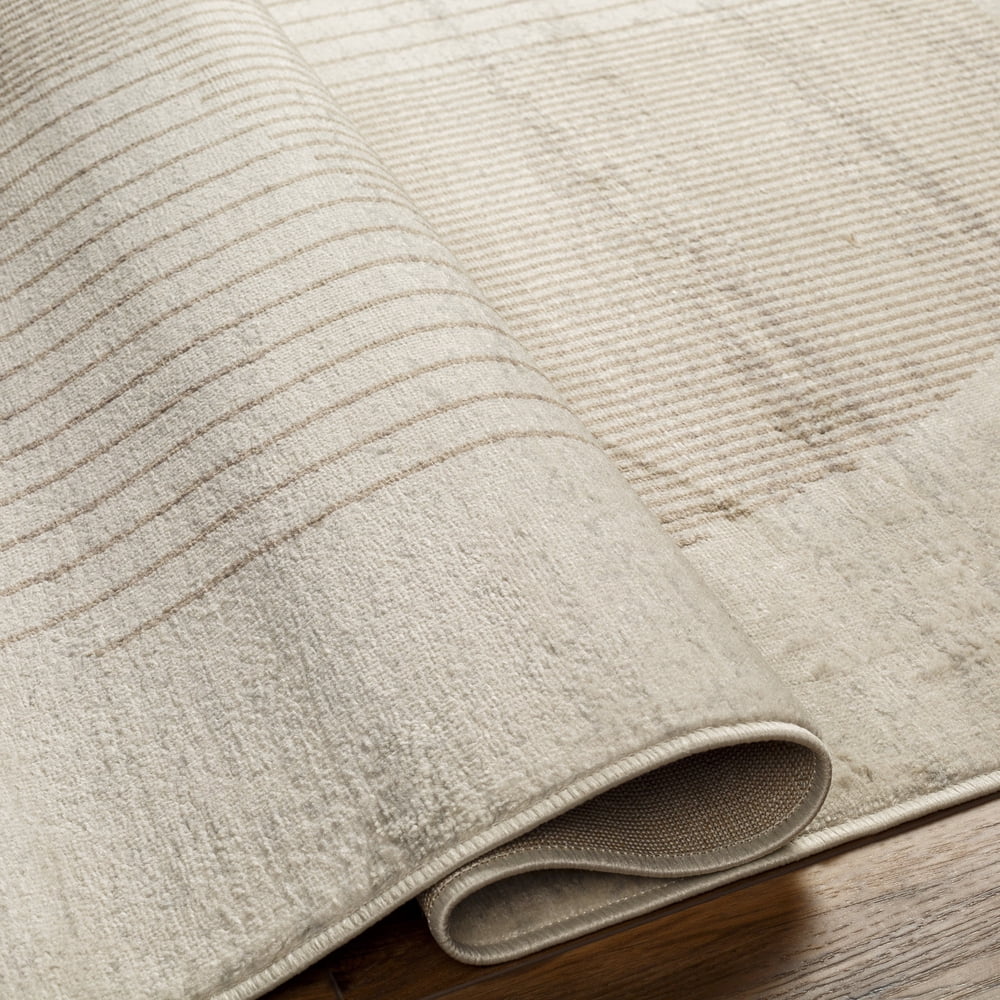 Livabliss Area Rugs for Living Room, 5x7 Floransa Modern Cream Rug, Bedroom Dining Room Home Decor Stain Resistant Carpet (5'3" x 7'1")