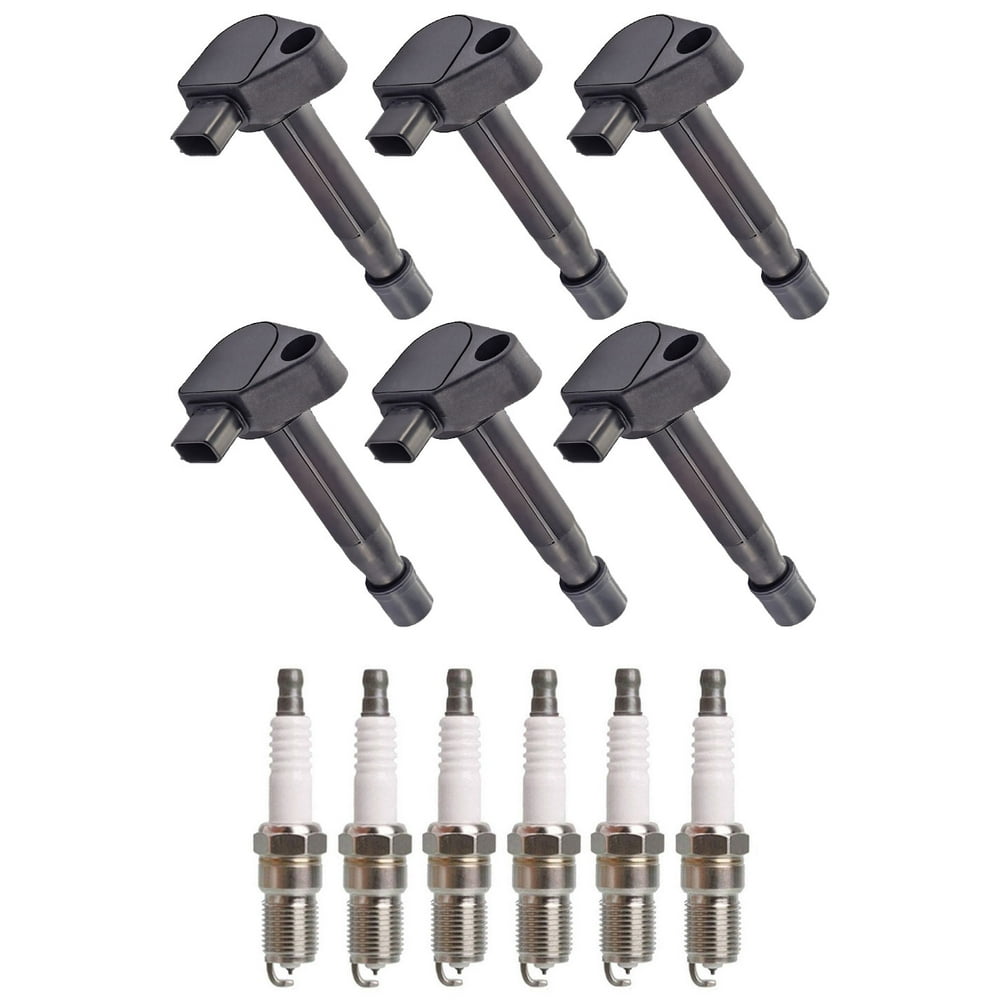 Set of 6 ISA Ignition Coils & 6 Spark Plugs for 20012009 Honda Accord
