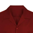 thumbnail image 5 of Ahabrexf Short Sleeve Cardigan, Men's Solid Color Casual Button Down Collar Shirt for Everyday Wear and Versatile Layering, 5 of 6