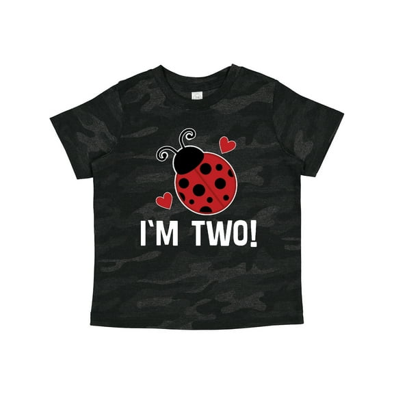 Inktastic 2nd Birthday 2 Year Old Ladybug Girls Toddler T-Shirt