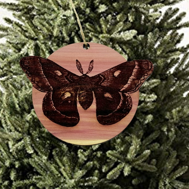 Cecropia Moth - Cedar Ornament Cecropia Moth - Cedar Ornament