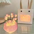 thumbnail image 3 of Luz nocturna de tulipán de bricolaje, luz nocturna en maceta de mini tulipán, luz nocturna decorativa de iluminación de escritorio, luz de sueño para dormitorio (9 flores), 3 of 7