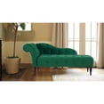 thumbnail image 2 of Chaise Longue Samuel Touffeté Vert Outremer, 2 of 10