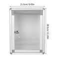 thumbnail image 4 of CIMAXIC Wall Mail Organizer Aluminum Alloy Letter Box Secure Lockable Mail Storage Box for Workplace, 4 of 6