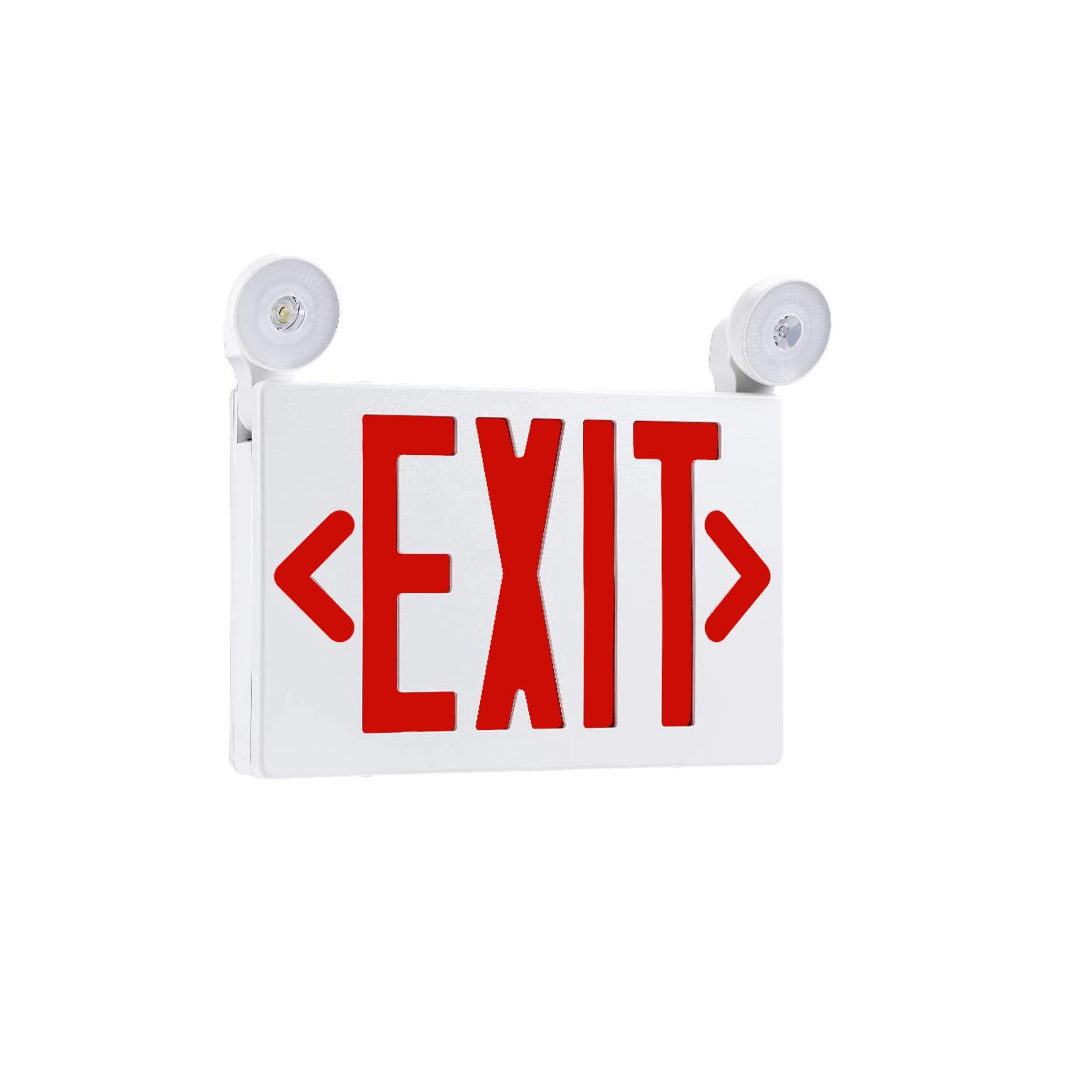 Emergency Exit Sign with Lights, 3.5W , Red , UL Listed