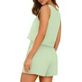 thumbnail image 5 of Aofany Women's 2 Piece Suits Square Neck Sleeveless Tank Tops with Shorts Casual Set Women's Summer Loungewear Sets Beach Outfits, 5 of 8