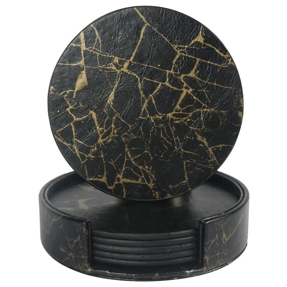 Sous-verres en Cuir Protection contre les Déversements pour Table Bureau Durables et Antidérapants sous-Verres en Cuir Ajustement Commun