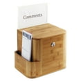 thumbnail image 3 of Safco, SAF4237NA, Bamboo Suggestion Box, 1 Each, Natural, 3 of 5