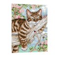 thumbnail image 1 of Kit de punto de cruz estampado y contado, bordado artesanal en tela de 14 ct y 11 ct - Gato 27 × 39cm 11CT, 1 of 9