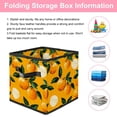 thumbnail image 3 of RATGDN Collapsible Fabric Cube Storage Bin with Double Handles for Living Room Bedroom Office Black - Orange Juice Fruit, 3 of 7