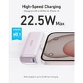 thumbnail image 2 of Anker iPhone 17 Portable Charger, Nano Power Bank with Built-in USB C Connector, 5,000mAh Portable Charger 22.5W, Compatible for iPhone 17 Series, Samsung S23 Series, iPad Pro/Air, AirPods, and More, 2 of 6