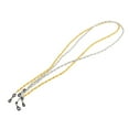 thumbnail image 4 of Cadena de gafas jinwen Collar de gafas Paquete de 2 Oro plata, 4 of 7