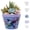 Purple, variant on 3D Puzzle Planter-Small Round 3D Puzzle Flower Pot with LED Lighting, Unique Home Decor Indoor Planter for Cactus, Succulent, Small Vegetation, Gift for Puzzle Lovers