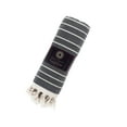 thumbnail image 3 of Kafthan, Carmen Turkish Beach & Pool Towels, 100% Turkish Cotton, Soft, Dark Gray, 35"x67", 3 of 5