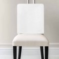 thumbnail image 2 of White Chair Back Cover for Dining Room Set of 4, Modern Minimalist Pure Soild Color Removable Kitchen Chair Slipcovers, Washable Seat Protector for Restaurant Party Banquet Wedding Décor, 2 of 9