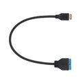 thumbnail image 2 of Injueey USB 3.1 tipo E a IDC20P para cable adaptador de placa base ASUS/Micro-Star/Gigabyte Juegos de teclado y mouse para computadora, 2 of 6