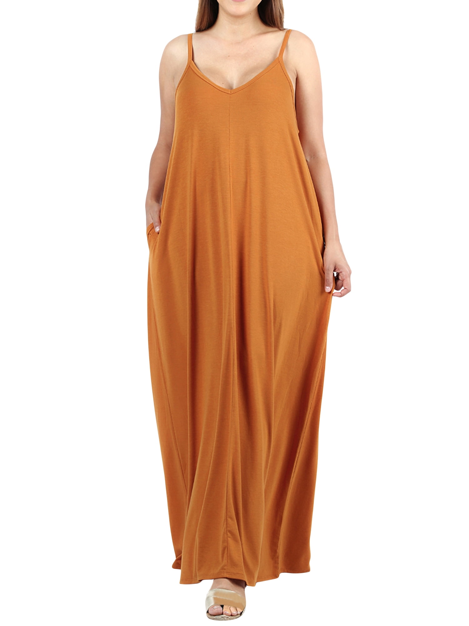 maxi dress with side pockets