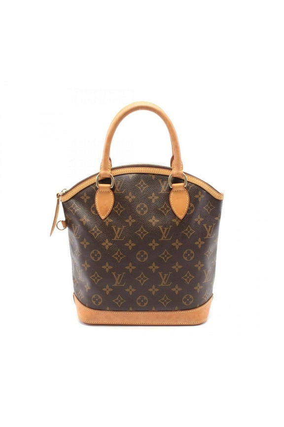 Pre-Owned Louis Vuitton Lockit Handbag Coated Canvas Leather Monogram Women's Brown... (Fair)