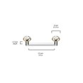thumbnail image 4 of 16G Titanium Flat Surface Barbell Bezel Crystal Staple Surface Piercing Jewelry Sold Each, 4 of 4