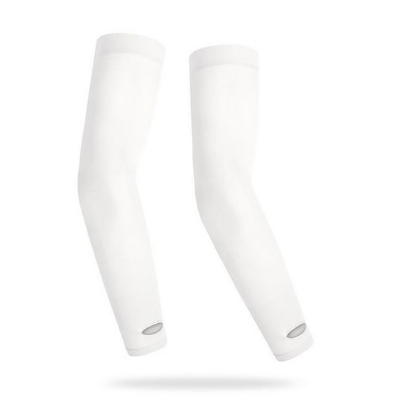 TELOLY 4 Pairs Protective Arm Sleeve for Thin Skin Elderly Skin Protector Sleeve Bruising Abrasions Arm Protection Sleeve (Nude, White)