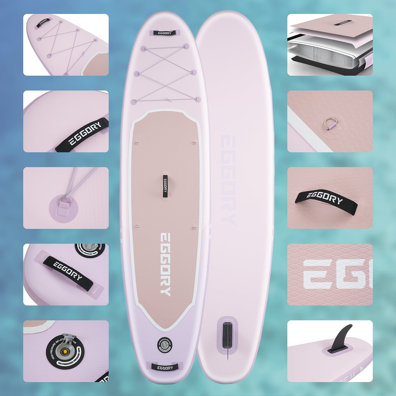 EGGORY 11ft Inflatable Paddle Board Ultra-Light Stand Up Paddle boards for all people with Premium SUP Accessories
