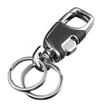 thumbnail image 1 of 3pcs,Metal Alloy Key Rings, Simple Carabiner Shaped Key Rings Keychain Key Chain, Quick Release Detachable Keyrings, Heavy Duty Car Keyring, 1 of 5