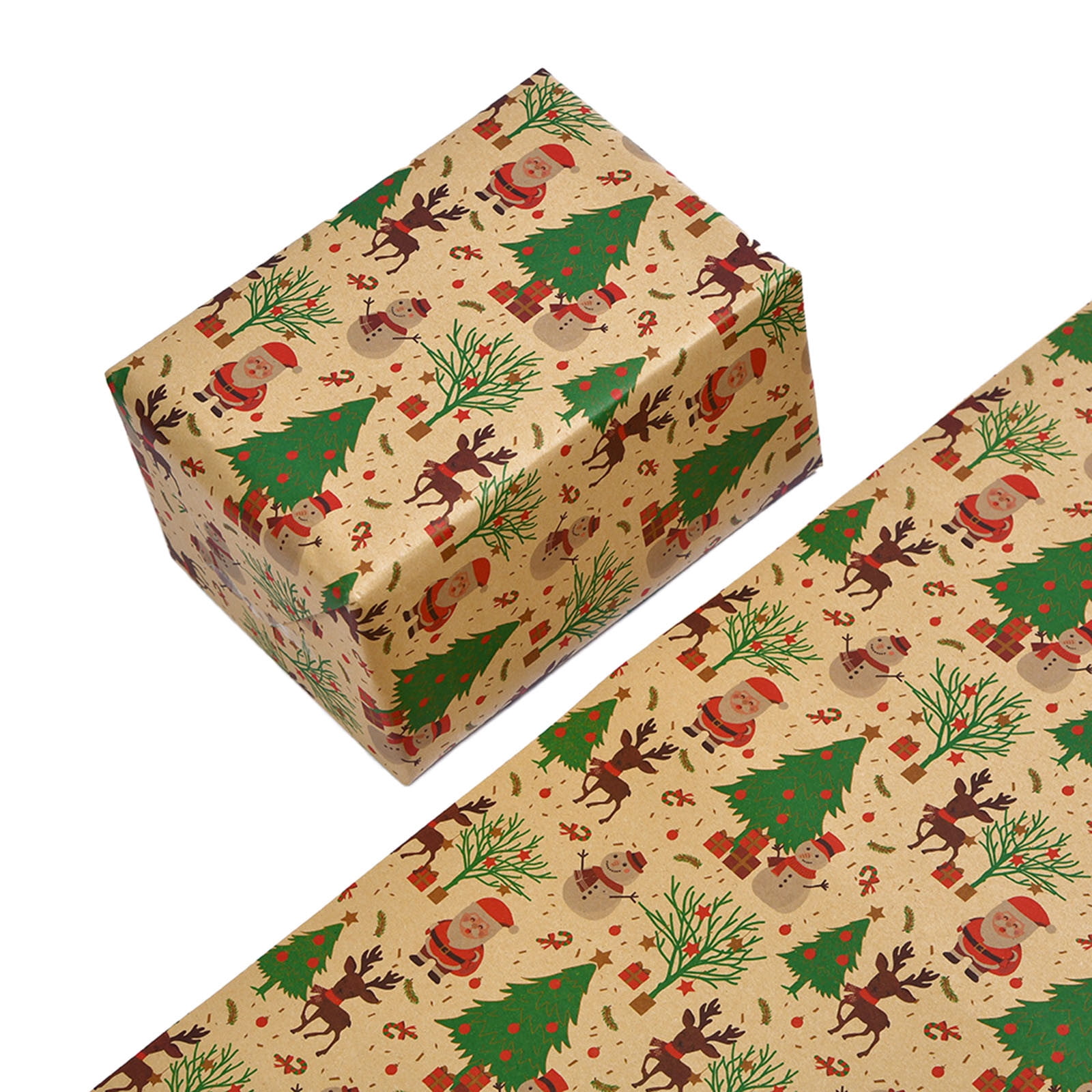 5pcs Christmas Gift Wrapping Paper Diy Gift Box Packaging Papers 50x70cm  Elk Snowflake Xmas Tree Pattern Craft Paper - AliExpress