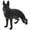 Black, variant on Eease German Shepherd Dog Figurine for Home/Office/Desktop - Realistic Black Sculpture
