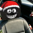 thumbnail image 5 of Head Rest Cover For Car Christmas Headrest For Cars Cute Cartoon Eyes Protector Car Head Rest Covers With Faces Funny Car Seat Headrest Cover Washable Reusable Protector Truck Suv Interior Decor, 5 of 6