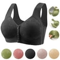 thumbnail image 5 of Daisy Bras for Seniors, Front Snap Closure Wireless Bra, Breathable Cotton Full Coverage Comfort Bra for Older Women, No Underwire, 5 of 6