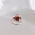 thumbnail image 6 of 14K Solid Yellow Gold Natural Ruby Statement Ring, July Birthstone, 6 of 9