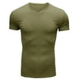 Mens Pocket T Shirts,Men's Muscle T Shirts Stretch Short Sleeve V Neck