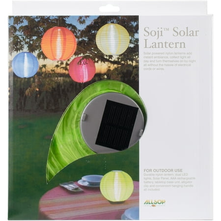 UPC 035286296120 product image for Soji Original Round Nylon Solar Lantern 10
