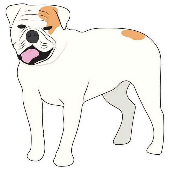 SignMission 12 in. American Bulldog Decal - Dog Lover Super Cute Sticker