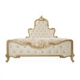 thumbnail image 6 of Michael Amini Platine de Royale Queen Velvet Panel Bed - Champagne Ivory, 6 of 13