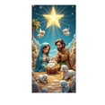 thumbnail image 2 of WWC Christmas Door Cover, 71" x 35" Festive Wall Backdrop, Indoor Outdoor Hanging Christmas Decorations for Front Door Holiday Party Decor, 2 of 6