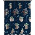 thumbnail image 1 of Star Wars The Mandalorian Grogu Rideau de Douche, 1 of 2