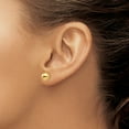 thumbnail image 3 of 14k Yellow Gold 7mm Ball Stud Earrings Button, 3 of 8