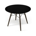 thumbnail image 3 of Parisian 39" Round Dining Table Black / Walnut Legs, 3 of 5