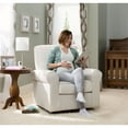 thumbnail image 5 of Pemberly Row Fabric Upholstered Swivel Glider Rocker Chair in Sand Beige, 5 of 6
