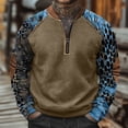 thumbnail image 2 of Dovford Clothing Men, Men'S Vintage Camouflage Print Zip-Up Sweatshirt, Stand Collar Sweatshirt, 2 of 5