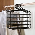thumbnail image 3 of Pants Hanger Space Saver Strong Lode Bearing Plastic Sturdy Construction Trouser Hanger for Bedroom, 3 of 7