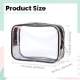 thumbnail image 2 of Laklulu - Bolsas de aseo transparentes, paquete de 8, bolsa de viaje, bolsas de maquillaje transparentes para mujeres y hombres, 8 colores, 2 of 6
